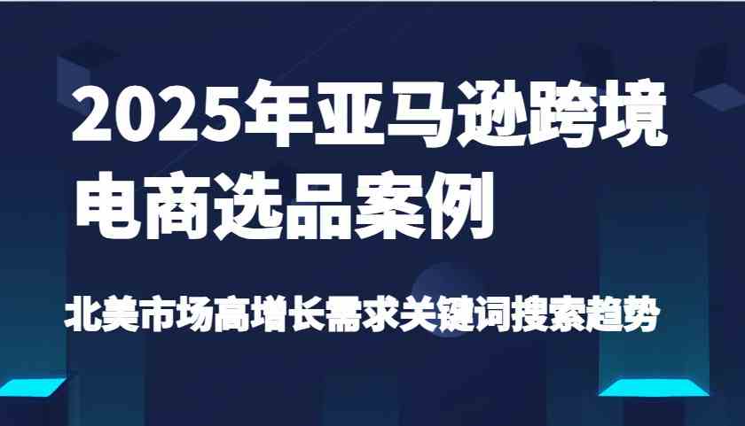 2025年亚马逊跨境电商选品案例-北美市场高增长需求关键词搜索趋势(更新)